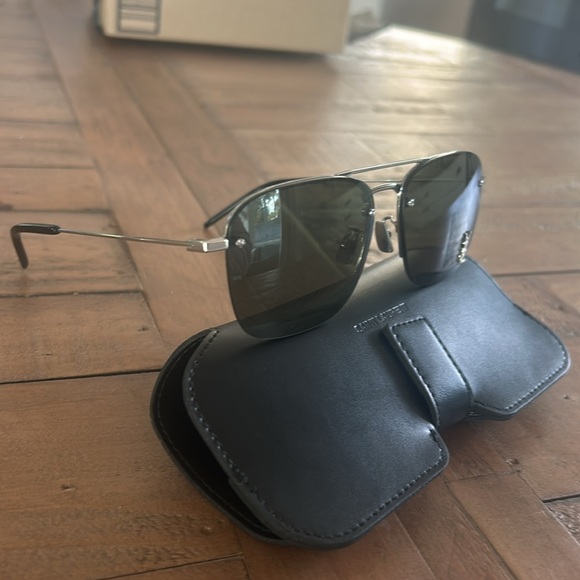 SAINT LAURENT SL 309 M Silver/Grey 57/15/145 women Sunglasses Amazon.com: SAINT LAURENT SL 309 M Silver/Grey 57/15/145  main image 4